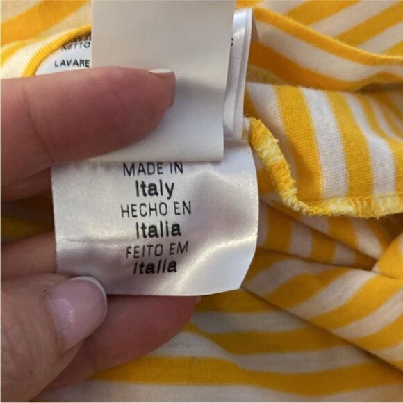 See by Chloe Yellow Striped Sleeveless Top with Bow, US8 - Picture 9 of 9